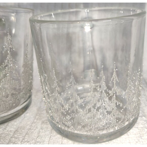 Vintage Libbey Glass Frosty Pines textured Whiskey, Coffee Mug excellent cond. - Picture 12 of 14